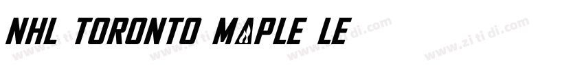 NHL Toronto Maple Le字体转换